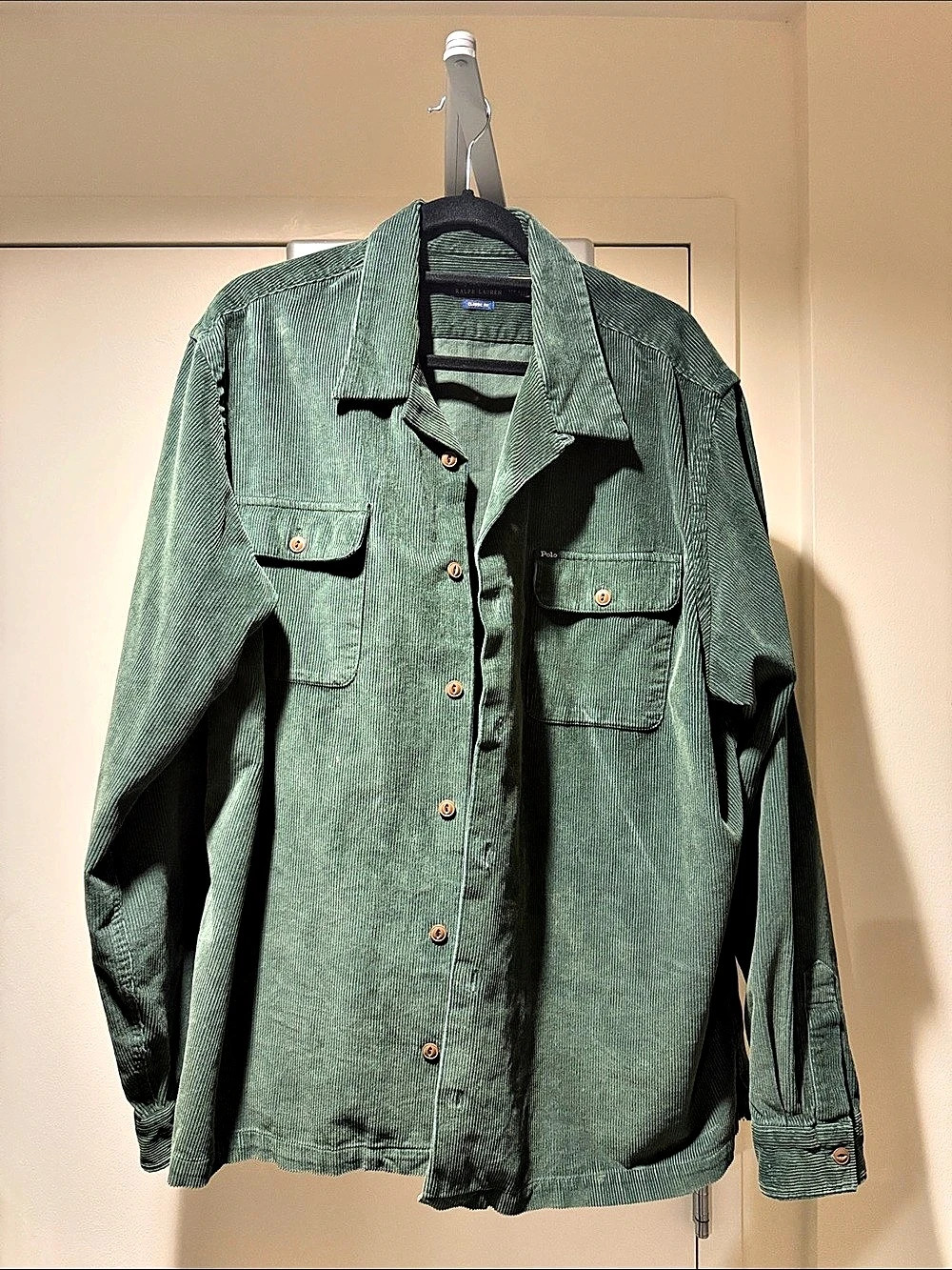 Polo Ralph Lauren Corduroy Utility Overshirt Corduroy Button Down in Green XXL